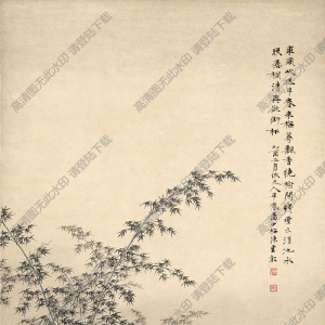 近現(xiàn)代 陳少梅《梅萼飄香圖》國(guó)畫高清大圖下載