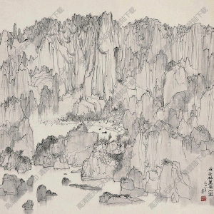 吳冠中國(guó)畫(huà)159高清圖片下載