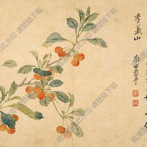 清 惲南田《花鳥(niǎo)草蟲(chóng)》-3國(guó)畫(huà)高清大圖下載