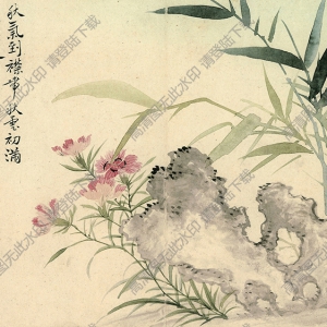 清 惲南田《洛陽(yáng)花》國(guó)畫(huà)高清大圖下載