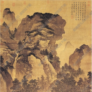 明 戴進(jìn)《山水》國(guó)畫(huà)高清大圖下載