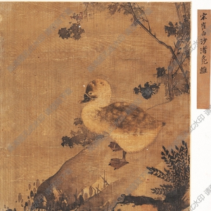 北宋 崔白《沙渚鳧雛圖冊(cè)頁(yè)》國(guó)畫(huà)高清大圖下載