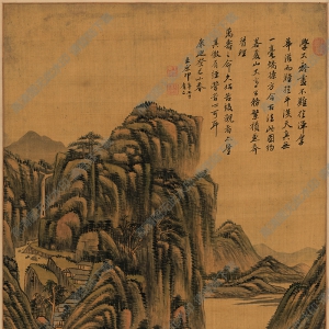 王原祁超高清作品《高嶺平川圖》百度云網(wǎng)盤下載