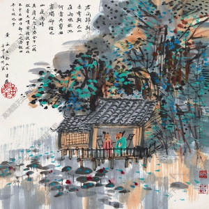 黃永玉國(guó)畫 巴山夜雨 高清大圖下載