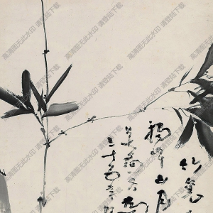 高劍父國(guó)畫(huà)作品 竹里鳴啇 高清下載