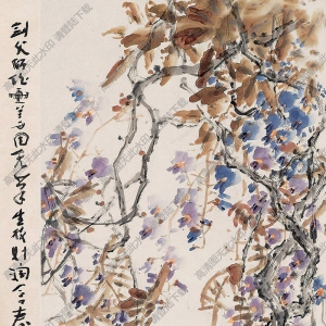 高劍父國(guó)畫(huà)作品 紫藤2 高清下載