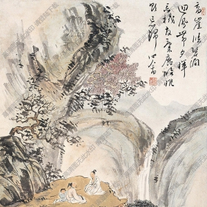 溥儒國(guó)畫(huà) 高士圖 高清大圖下載