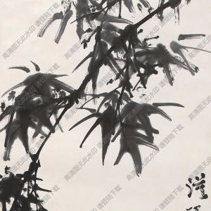 關(guān)山月國(guó)畫作品 竹雀圖1 高清下載