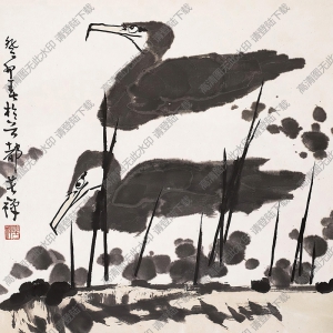 李苦禪國(guó)畫(huà)作品 水鳥(niǎo) 高清下載