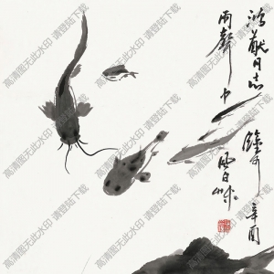 蔣風(fēng)白國(guó)畫(huà)作品 魚(yú)歡蚱樂(lè)圖 高清下載