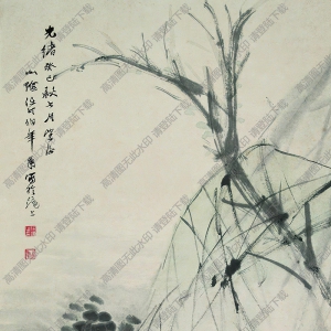 任頤國(guó)畫(huà) 春柳蕩舟 高清大圖下載