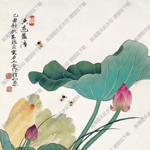 劉力上國(guó)畫作品 香遠(yuǎn)益清 高清下載