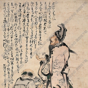 黃慎國(guó)畫 將進(jìn)酒 高清大圖下載