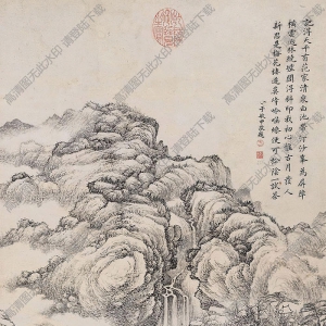 錢(qián)維城國(guó)畫(huà) 清泉書(shū)屋 高清大圖下載