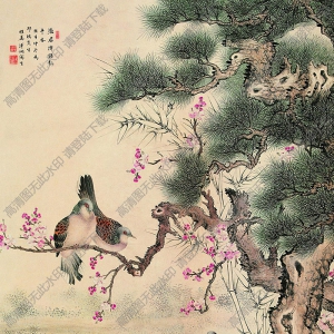 溥伒國(guó)畫作品 憑君傳語(yǔ)報(bào)平安 高清下載