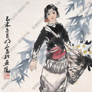 王明明作品 少女圖3 高清大圖下載