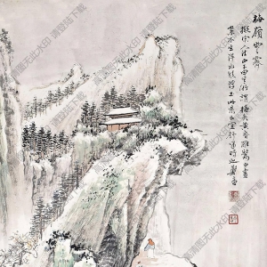 鄭午昌國(guó)畫作品 梅嶺雪霽 高清下載