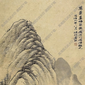 吳滔國(guó)畫(huà)作品 寒江獨(dú)釣 高清下載