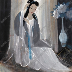 林風(fēng)眠國(guó)畫(huà)作品 仕女畫(huà)4 高清下載