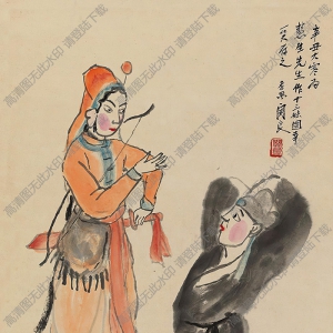 關(guān)良作品 十三妹 高清大圖下載