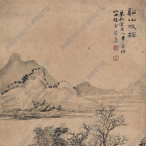 蔡嘉國(guó)畫(huà) 谿山放棹 高清大圖下載