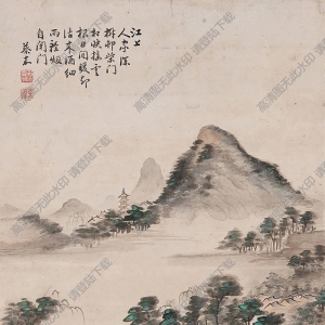 蔡嘉國(guó)畫(huà) 云山獨(dú)泛 高清大圖下載