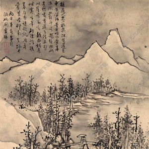 藍(lán)瑛國畫 初春雪意 高清大圖下載