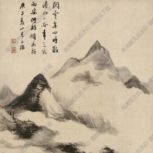 查士標(biāo)作品 云山圖 (2) 高清大圖下載