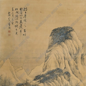 藍(lán)瑛國畫 云山歸野 高清大圖下載