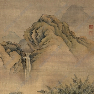 藍(lán)瑛作品 蘭亭雅會(huì)圖 高清大圖下載