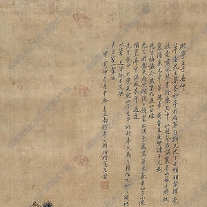 李公麟國(guó)畫(huà) 松蔭聽(tīng)泉圖 高清大圖下載