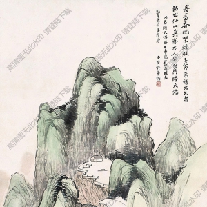 林紓國(guó)畫(huà) 丹臺(tái)春曉 高清大圖下載