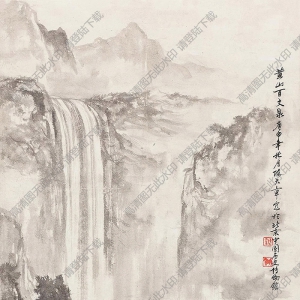 陳大章作品 黃山百丈泉 (2) 高清大圖下載