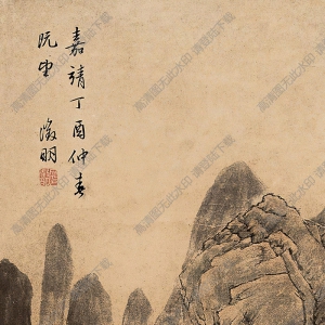 文征明國(guó)畫(huà) 山水 高清大圖下載