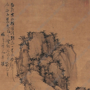 吳鎮(zhèn)國(guó)畫 秋江獨(dú)釣圖 高清大圖下載