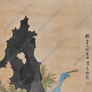 任熊國(guó)畫(huà) 花鳥(niǎo) (9) 高清大圖下載