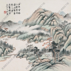 陸恢國(guó)畫(huà) 山水 (4) 高清大圖下載