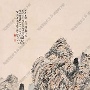 陸恢國(guó)畫(huà) 夏山圖 高清大圖下載