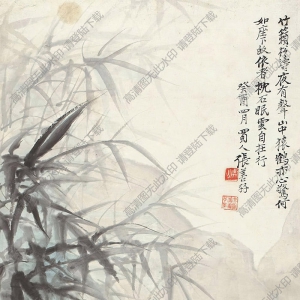 張善孖國(guó)畫(huà) 虎嘯圖 (2) 高清大圖下載