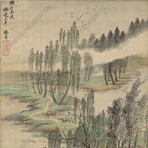 清 楊晉《仿古山水冊(cè)頁(yè)十一開(kāi)》-1國(guó)畫(huà)高清大圖下載