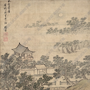 清 楊晉《仿古山水冊(cè)頁(yè)十一開(kāi)》-6國(guó)畫(huà)高清大圖下載