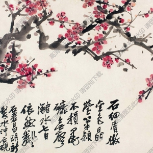 諸樂(lè)三國(guó)畫(huà) 紅梅 高清大圖下載