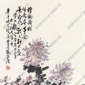 謝公展國畫 花卉圖 高清大圖下載