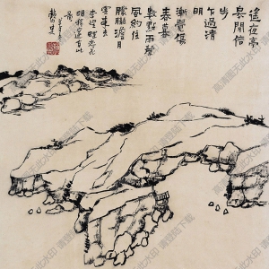 賴(lài)少其國(guó)畫(huà) 梧桐山下 (2) 高清大圖下載