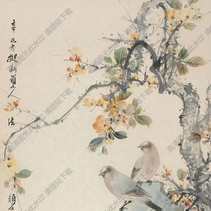 顏伯龍國(guó)畫 花鳥 (6) 高清大圖下載