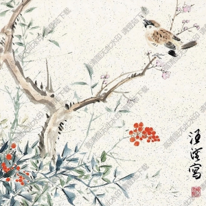 汪溶作品 花鳥 (3) 高清大圖下載