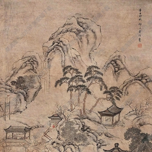 袁江國(guó)畫(huà) 漢宮春游 高清大圖下載