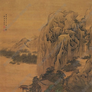 袁江國(guó)畫 燕臺(tái)山水 高清大圖下載