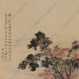 文伯仁國(guó)畫(huà) 獨(dú)釣圖 高清大圖下載