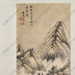 王時敏作品 桃源幽居圖 高清大圖下載